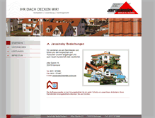 Tablet Screenshot of jarasinsky-bedachungen.de